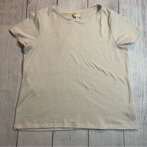 Anthropologie Postmark Off White Textured Top size Large